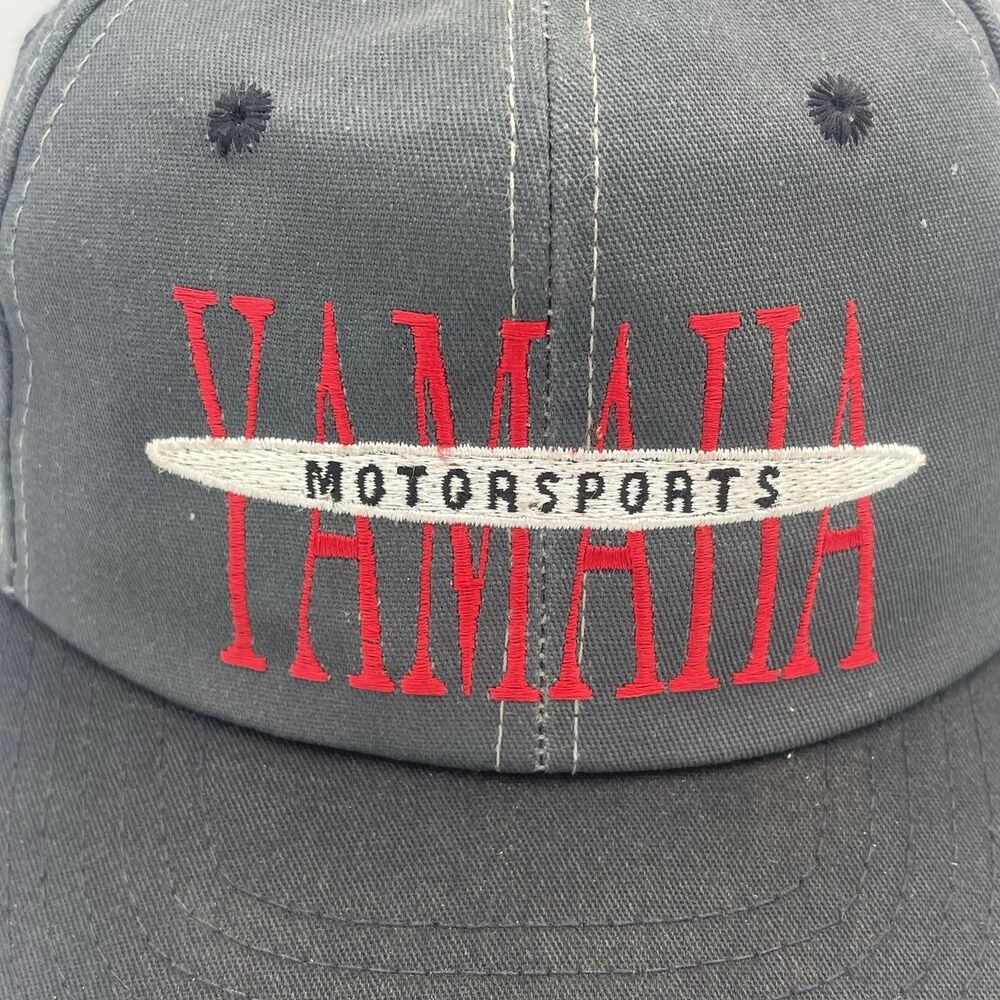 Vintage Yamaha Motorsports Snapback Hat Embroidered Cap Rare 80s/90s - Picture 2 of 13